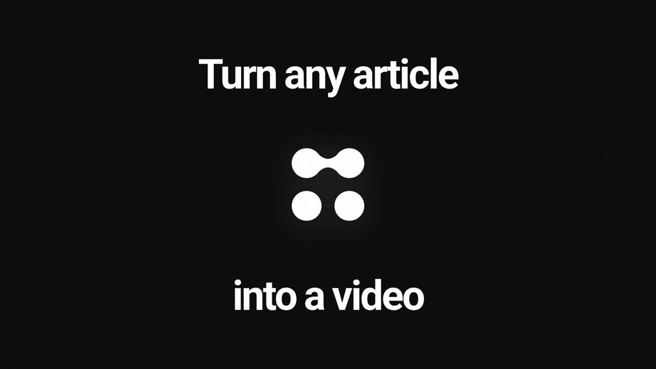 Article to Video: Turn Longform Content into a Distribution Asset